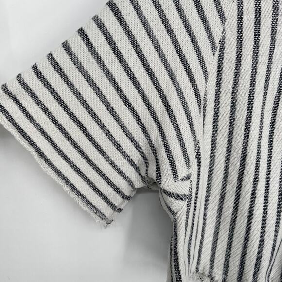 Anthropologie Dolan Coastal Stripes Cropped Pullover Top size Small - Picture 10 of 13